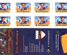 2000 Ireland GAA Team of the Millennium (Tipperary) Commemorative Stamp Booklet Mint Never Hinged (MNH). Hibernian HB83.
