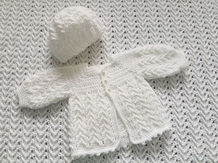 Stunning handmade christening set