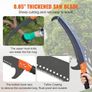 Manual Pole Saw, 2.2-8.2 m Extendable Tree Pruner, Sharp Steel Blade and Scissors High Branches Trimming, Branch Trimmer with Lightweight 2.4 m Fiberglass Handles, for Pruning Palms and Shrubs Image 4