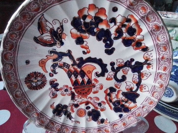 Antique Imari Indian Pattern Crown Devon
