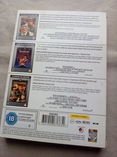 Three DVD set: Classic War movies