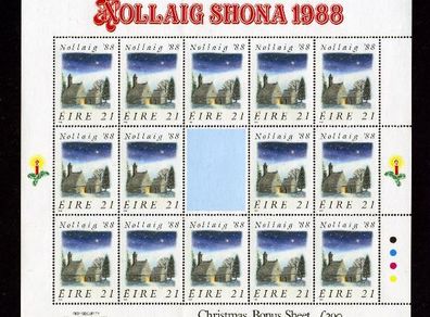 1988 Christmas Commemorative Stamp Sheetlet Mint Never Hinged (MNH)