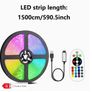 5050RGB LED Strip 24-Key Infrared Remote Control Multi-Color Adjustable Rainbow Changing Flexible LED Strip Image 7