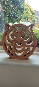 Owl carving decoration