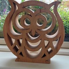 Owl carving decoration