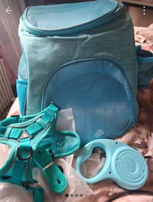 Brand New Large Cat Backpack Harnass & Leads