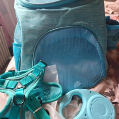 Brand New Large Cat Backpack Harnass & Leads