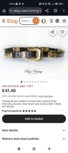 vintage Versace style belt