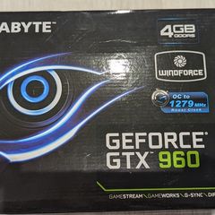 Gigabyte NVIDIA GeForce GTX 960 4GB WindForce Graphics card GV-N960WF20C-4GD