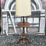 Antique Edwardian/1930s Wooden Floor Lamp with Built-In Wine Table Image 8