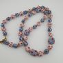 Antique Venetian Style Eyes Glass Beads Necklace Image 7