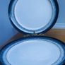 Denby Halo Wide Rimmed Dinner Plate Set of 4 Wide Rim Dinner Plates. Image 3