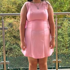 Pink mini dress