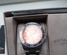 rotary watch orange