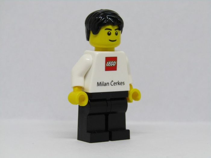 Lego Employee Milan Cerkes Business Card Minifigure Very Rare Hard To Find