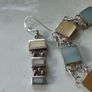 Mother of Pearl Sterling Silver Bracelet and Earrings Matching Set Image 7