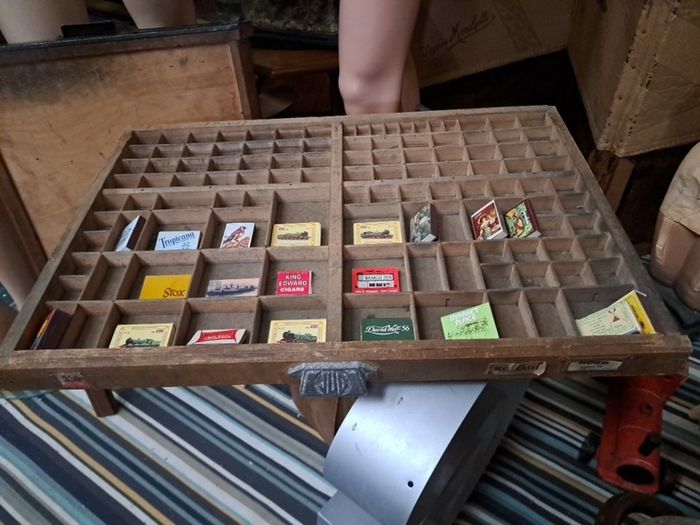 Vintage Wooden Printers Tray