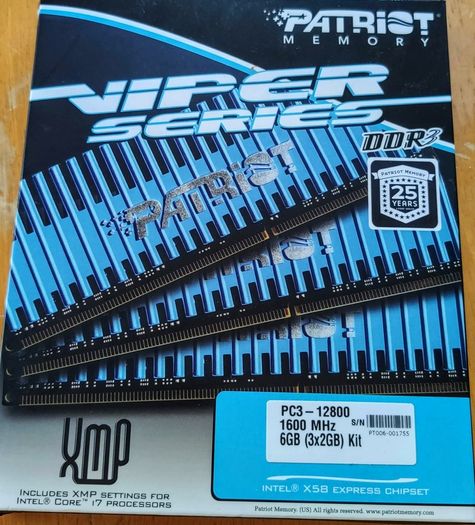 DDR3 6GB (3x2GB) Patriot Viper