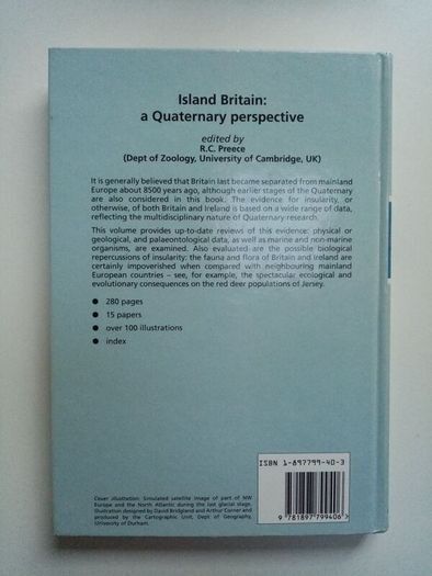 Island Britain a Quarternary Perspective - Geography Book - Geographical Society Book