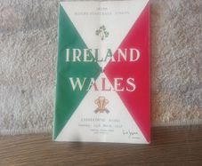 Ireland v Wales programme 1958