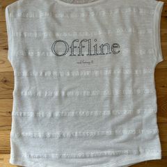 s.Oliver cream "Offline" t-shirt, size M