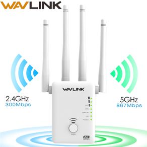 Wavlink AC1200 Dual Band (2.4GHz/5GHz) 3-IN-1 WIFI Router/Range Extender & Signal Booster (White) [UK Plug] (Brand New/Warranty)