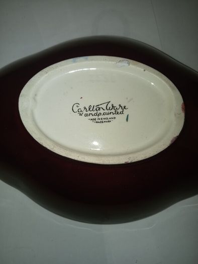 Carlton Ware "Rouge Royale" Rose Pattern Dish