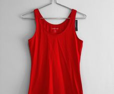 New Dunnes Stores Red Stretch Vest Top
