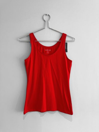 New Dunnes Stores Red Stretch Vest Top