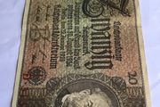 1929 German 20 ReichMark Banknote