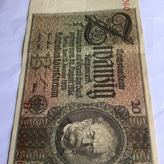 1929 German 20 ReichMark Banknote
