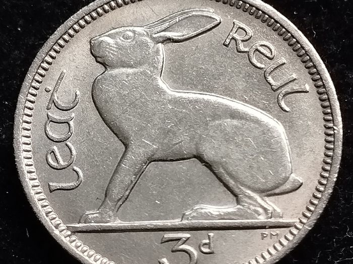 Ireland - 1968 - 3 Pence - Hare - [2508]
