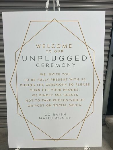 Wedding Poster Sign to Buy with Stand
