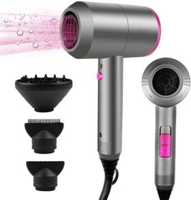 Professional Hair Dryer 2000W Powerful AC Motor Quick Drying Ionic Hairdryer with 2 Speed 3 Heat Setting, Cool Shot Button with 1 Diffuser & 2 Concentrator for Multi Women Man Hairstyles (FREE POSTAGE)
