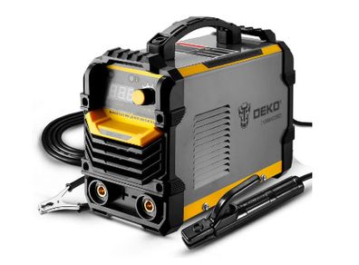 DEKO Welder 220V MMA 250A ARC Welder Electrode Holder, Work Clamp, Input Power Adapter Cable