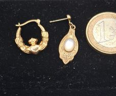 9 ct yellow gold earrings