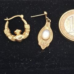 9 ct yellow gold earrings