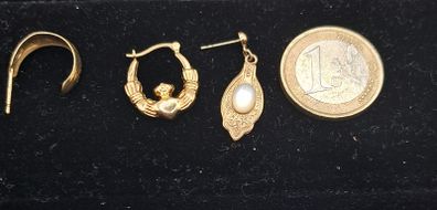 9 ct yellow gold earrings