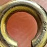 Gold Edwardian portrait fob and chain 9k Image 9