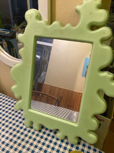 Cloud Shaped Child's Mirror (Green)