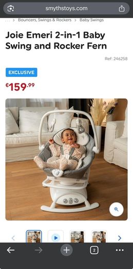 baby swing rocker