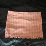 Pink holiday set cropped top and mini skirt, size 10 Image 2