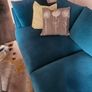 Teal 4 seater sofa Image 4