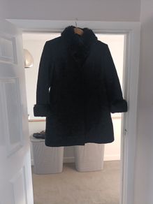 Heavy black coat UK 12