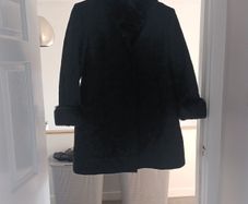 Heavy black coat UK 12