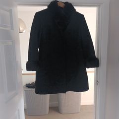 Heavy black coat UK 12