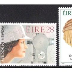 1986 Ireland Anniversaries: Centenary of Dublin, Counsel of Trade Unions, "Woman in Society", Statement of Ireland (Arthur Griffith) and International Year of Peace Commemorative Stamps Mint Never Hinged (MNH)