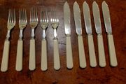 Vintage Ryals EP A1 Fish Knife &amp; Fork 10 Piece Set