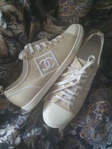 Chanel Sports Collection Champagne Gold Sneakers