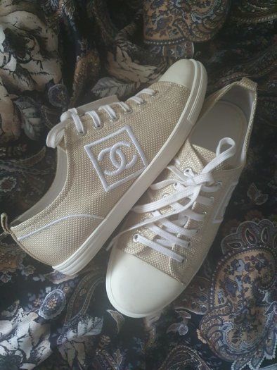 Chanel Sports Collection Champagne Gold Sneakers
